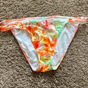 Orange floral Victoria’s Secret string bikini